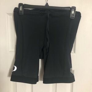 Pearl Izumi padded bike‎ shorts women’s size XL black reflective logo cycling